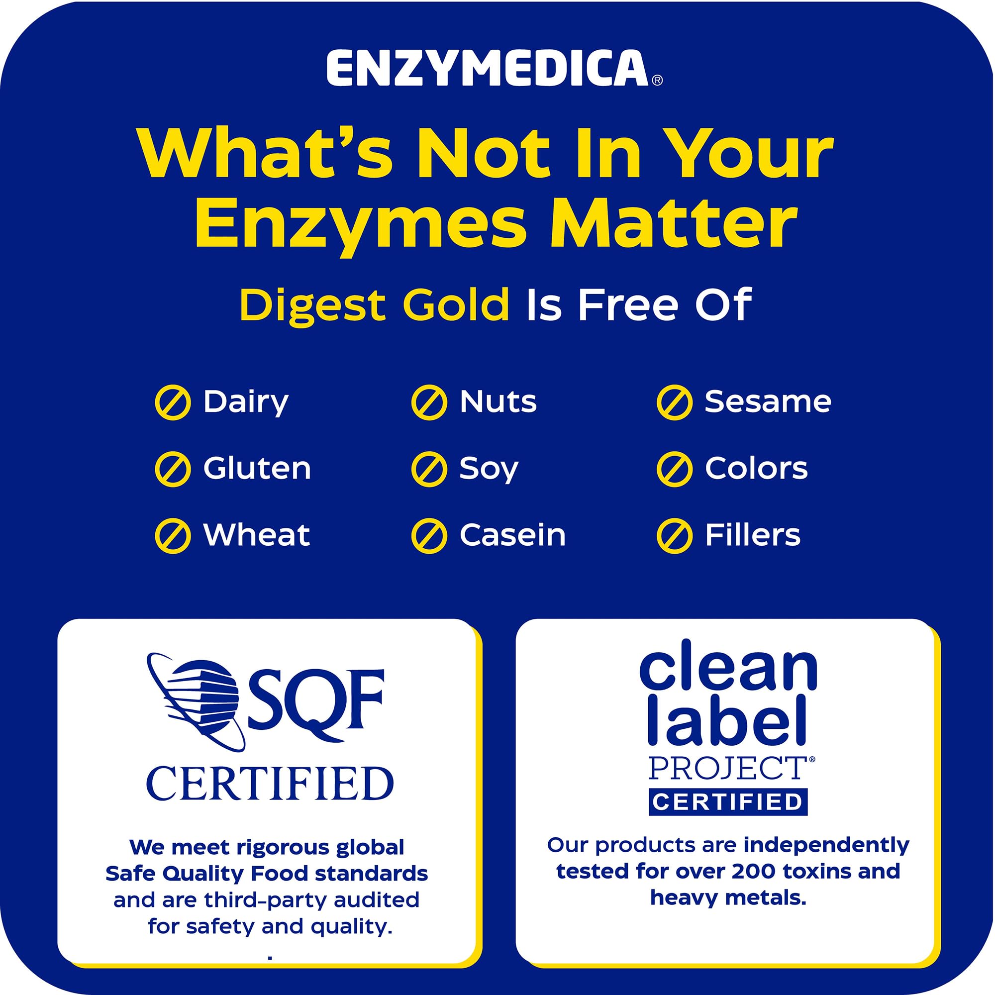Enzymedica Digest Gold ATPro: cápsulas listas para uso diario tras comidas.