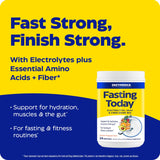 Etiqueta del producto Enzymedica Fasting Today destaca electrolitos y fibra de baobab.