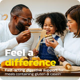 Composición detallada de GlutenEase con enzimas clave para la digestión