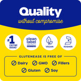 Uso diario de GlutenEase para acompañar comidas con gluten o caseína