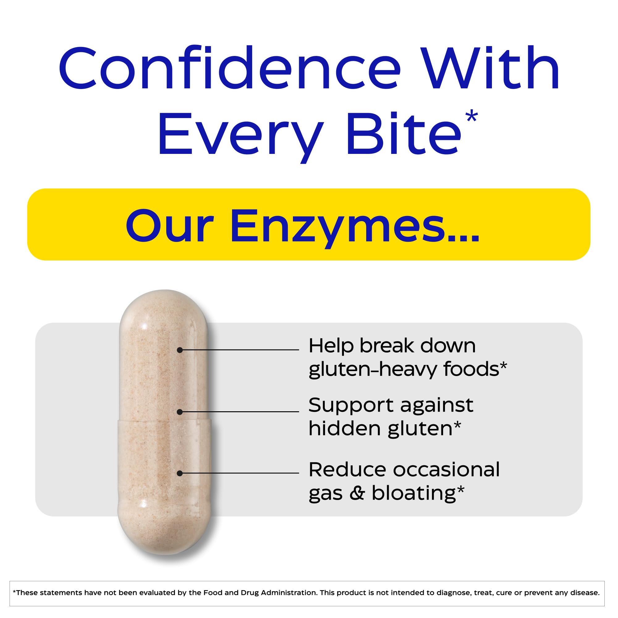 Enzymedica GlutenEase cápsulas espalda, ayudan con gluten y caseína