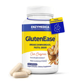 GlutenEase de Enzymedica, envase de cápsulas para apoyo digestivo tras comidas
