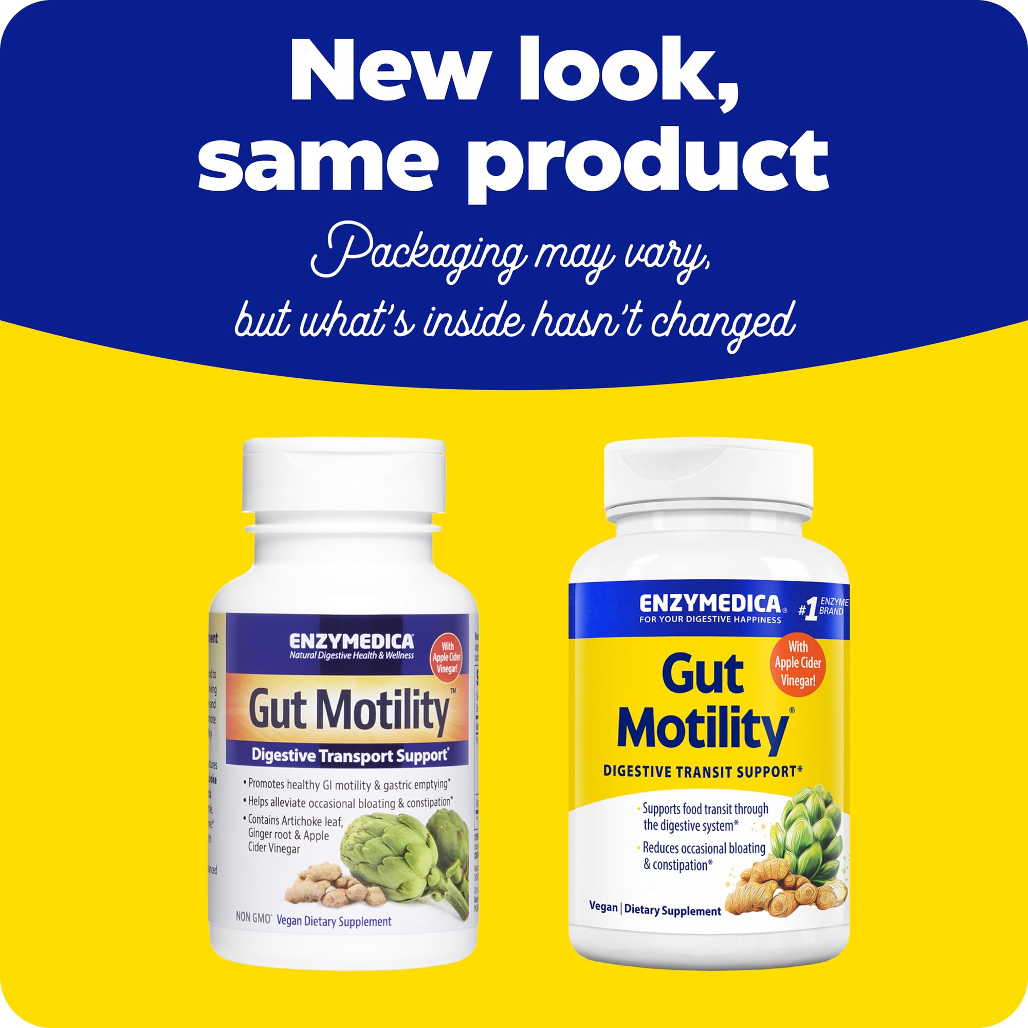 Enzymedica Gut Motility: extracto de alcachofa para motilidad digestiva.