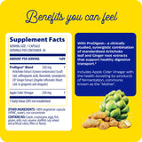 Enzymedica Gut Motility: envase claro listo para guardar en cocina.