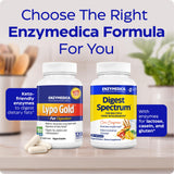 Cápsulas fáciles de tomar de Enzymedica Lypo Gold para digestión diaria