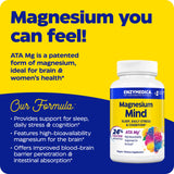 Cápsulas de Enzymedica Magnesium Mind con ATA Mg para soporte cognitivo
