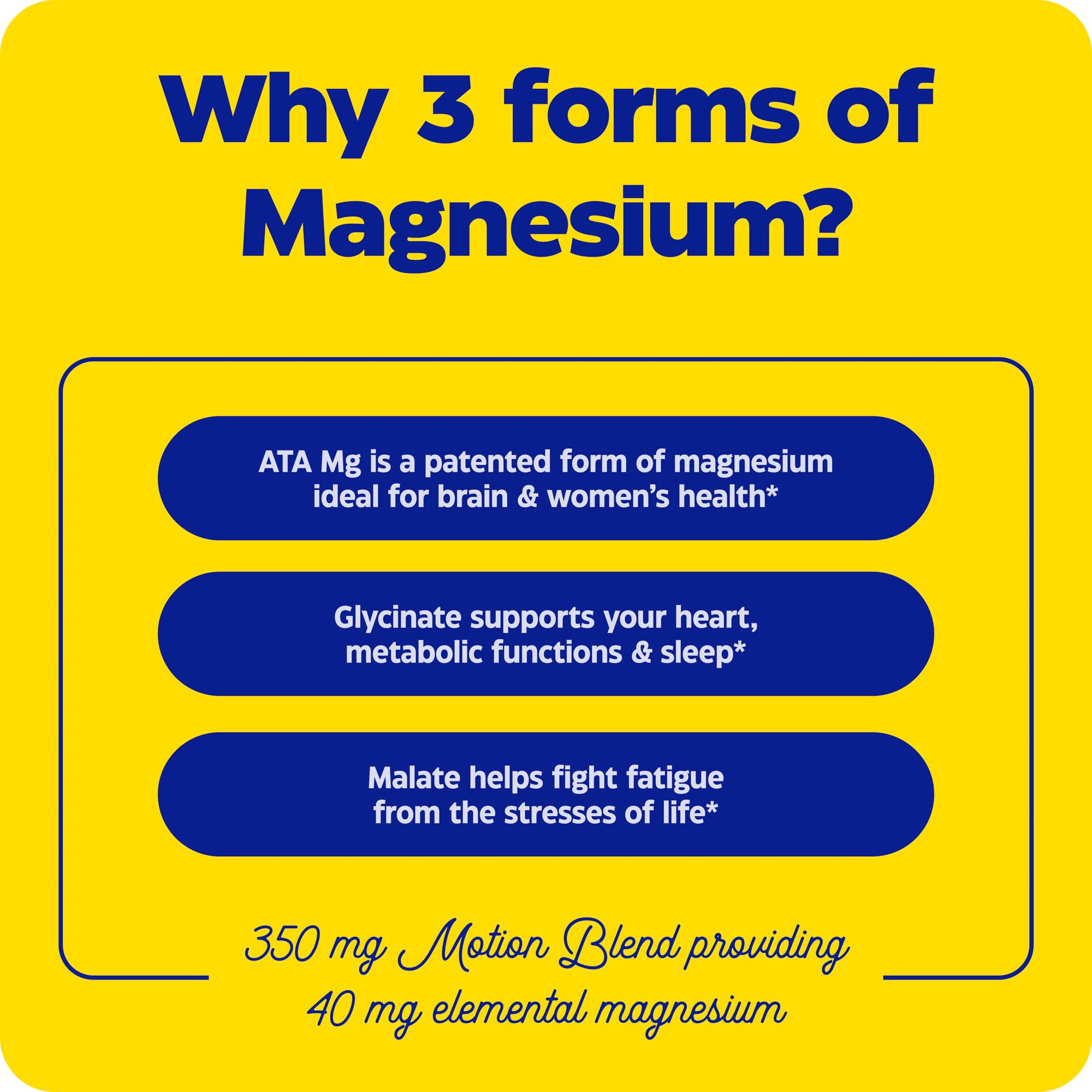 Cápsulas de Enzymedica Magnesium Motion para uso diario.
