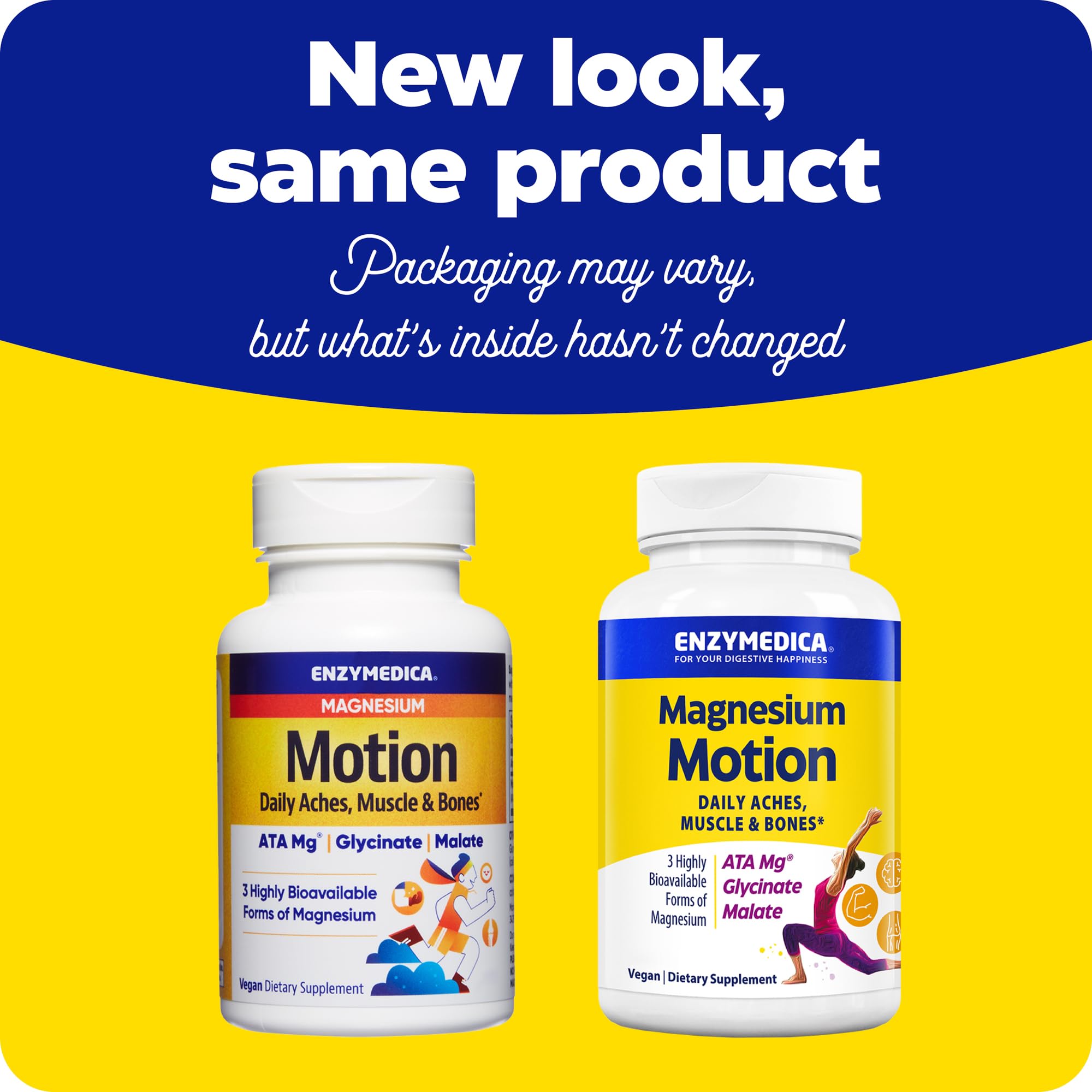 Enzymedica Magnesium Motion sin alérgenos, apto para dietas sensibles.