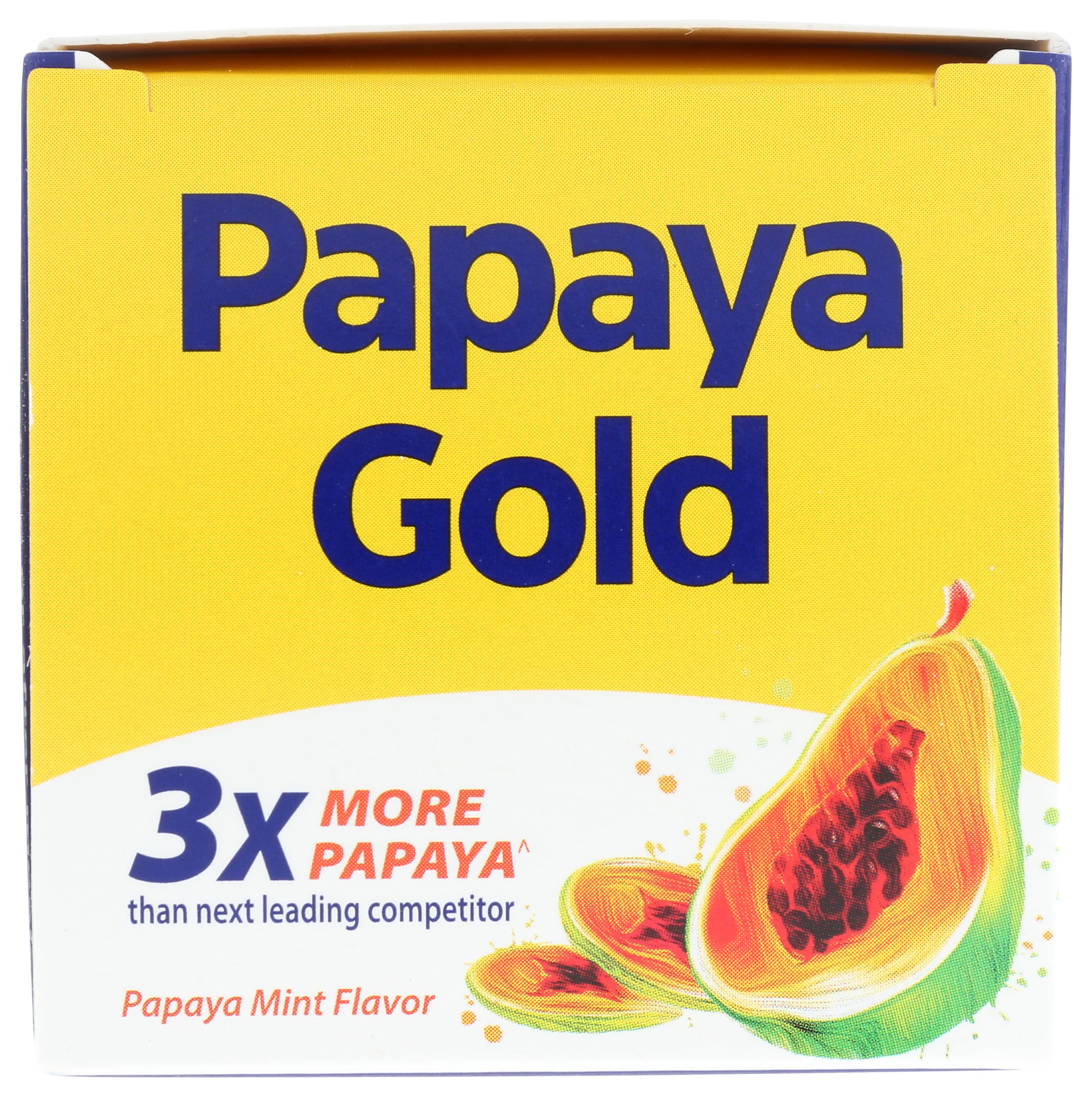 Enzymedica Papaya Gold utiliza ingredientes naturales y clorofila en una tableta suave.