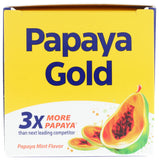 Enzymedica Papaya Gold utiliza ingredientes naturales y clorofila en una tableta suave.