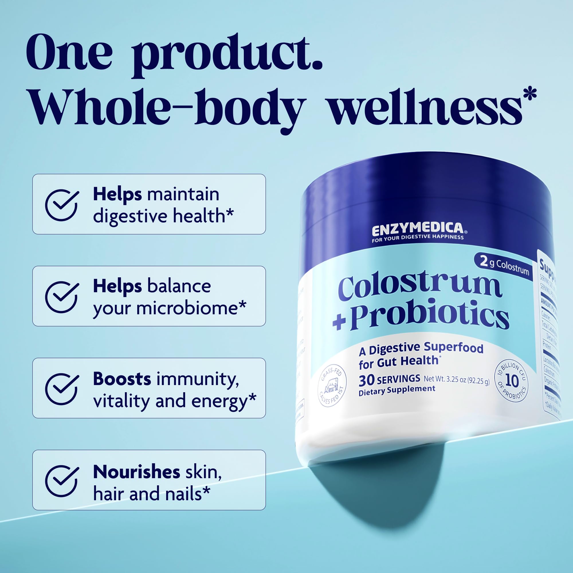 Enzymedica probióticos lactobacillus-acidophilus para diversidad de la microbiota.