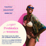 Etiqueta de SubCulture que destaca las cepas clave para salud femenina.