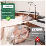 Gancho de aluminio EonRivet para CPAP eleva y mantiene la manguera limpia.