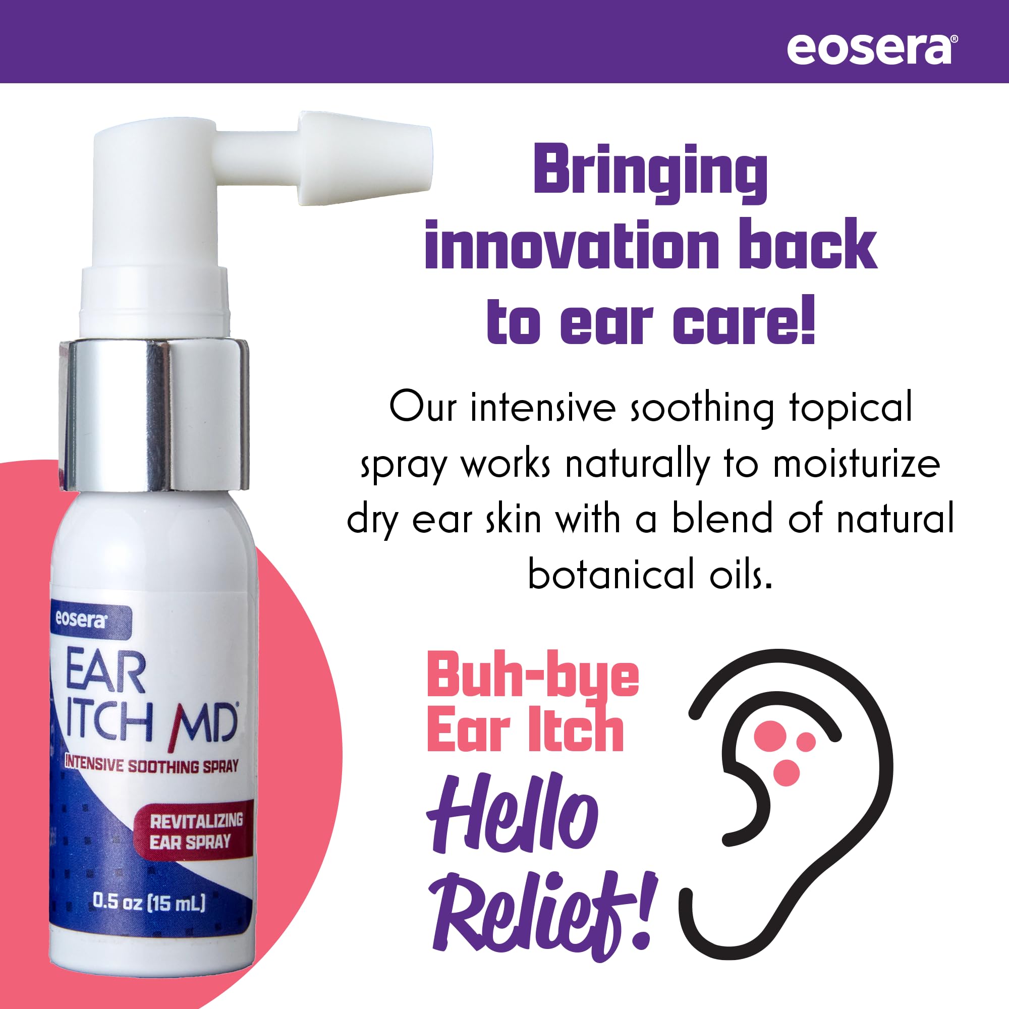 Textura suave de eosera Ear Itch MD para una experiencia agradable.
