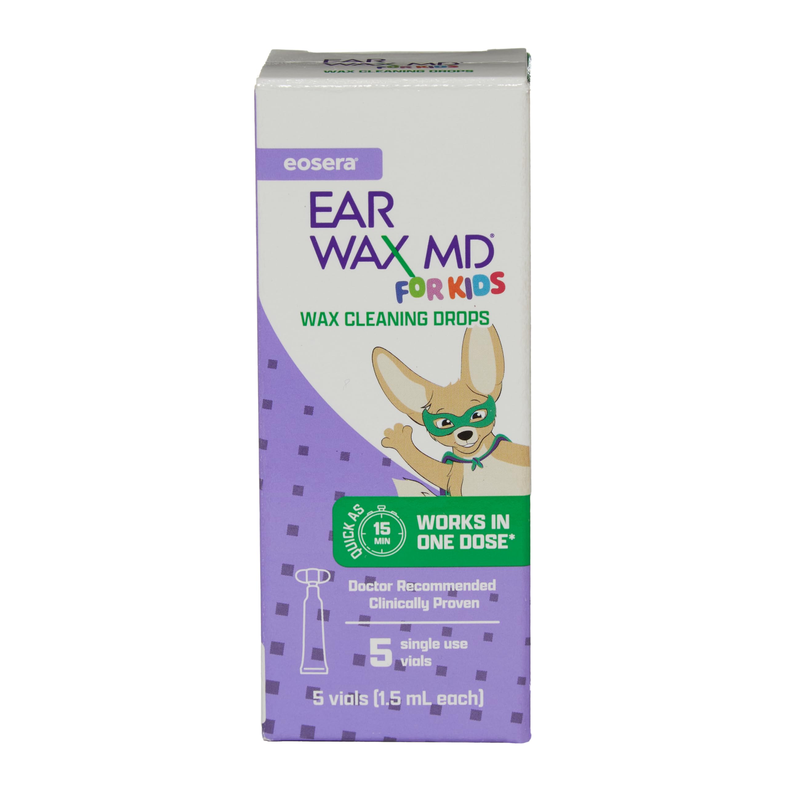Envase único de eosera para niños, práctico y fácil de usar.