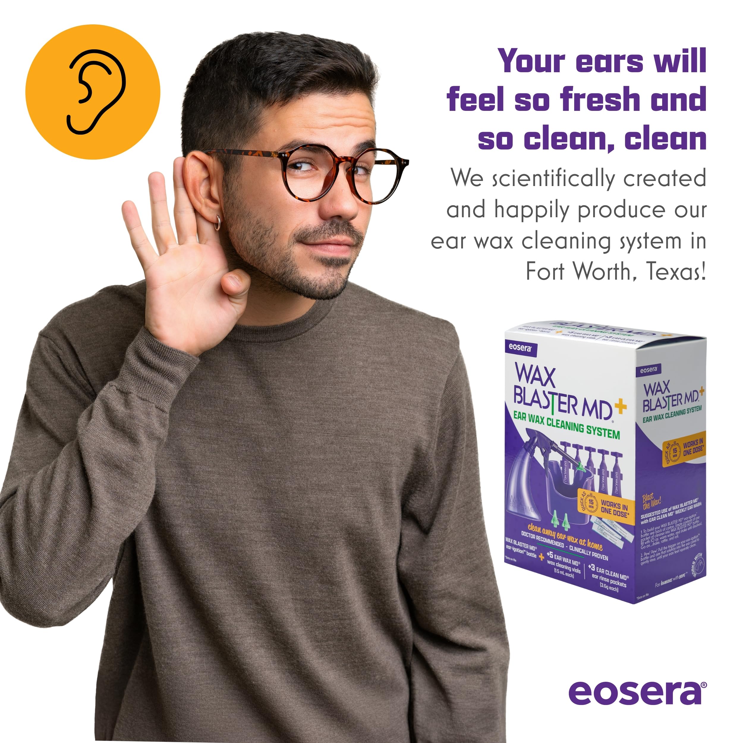 viales Ear Wax MD de eosera: limpieza delicada y completa