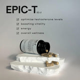 EPIC-T etiqueta dietaria: etiqueta clara que destaca veganismo y opciones sin gluten.