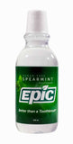 Epic Xilitol Menta, enjuague bucal para uso diario con sensación fresca y higiene bucal diaria.
