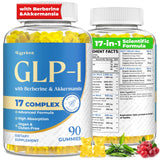 Eqeeken GLP-1 gominolas, botella visible, sabor yuzu para apoyo metabólico potencial.
