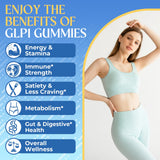 Eqeeken GLP-1 gominolas, mano sosteniendo la gominola, conveniente para consumo diario.