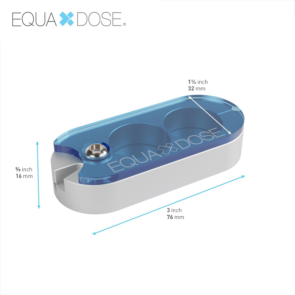 Equadose doble cuchillas precisas para cortes limpios de todas las tabletas