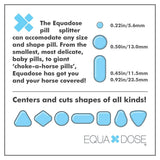 Equadose tamaño compacto cabe en bolsillos y kits de viaje