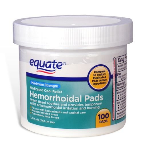 Equate almohadillas higienicas para cuidado vaginal, uso externo y proteccion de zonas irritadas