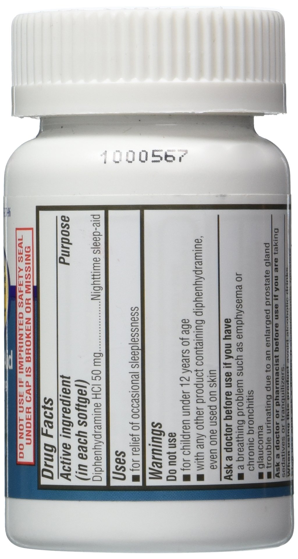 Equate ayuda para dormir 50 mg, uso nocturno seguro y cómodo.