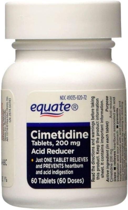 Equate Cimetidina 200 mg blíster de tabletas recubiertas para uso diario