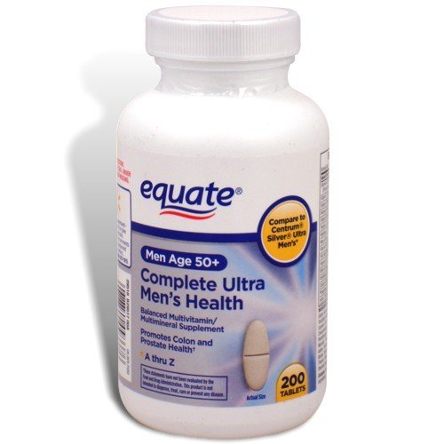 Equate Complete Ultra Hombres Salud — tabletas, apoyo a energía diaria y salud prostática.