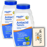 Equate tabletas masticables de 1000 mg con sabor a menta para uso diario.