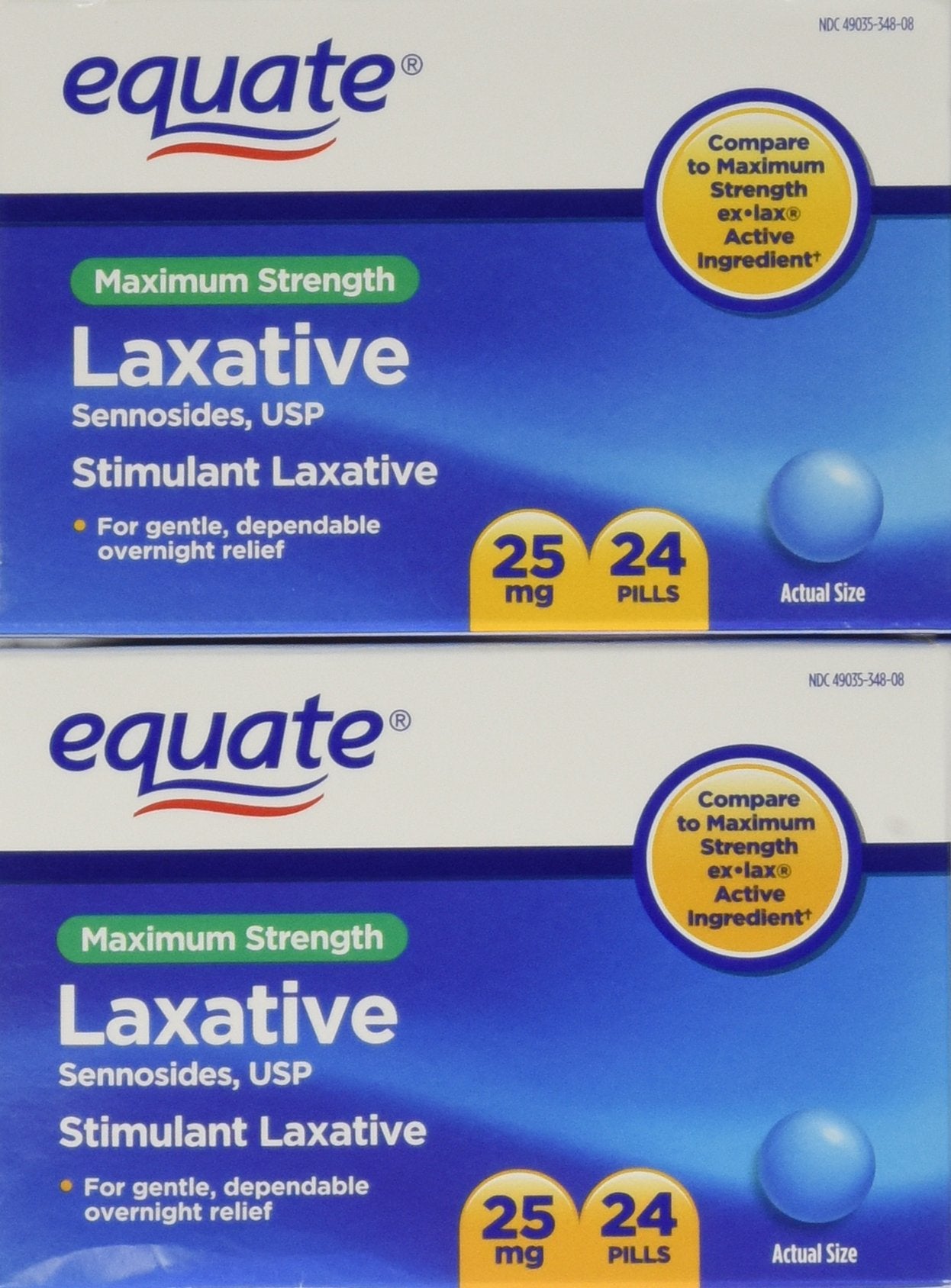 Equate Máxima Fuerza cápsulas laxantes en botella para uso ocasional