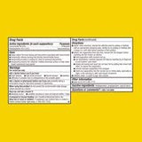Equate Hemorroidales Supositorios, caja en estante, almacenamiento práctico.