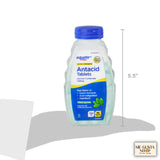 Primer plano de tabletas masticables sabor menta de invierno de Equate.