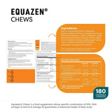 Equazen Eye Q Chews paquete 180 cápsulas, suministro cómodo para varias semanas.