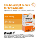 Equazen Eye Q – dosis diaria destacada en etiqueta para plan de suplementación