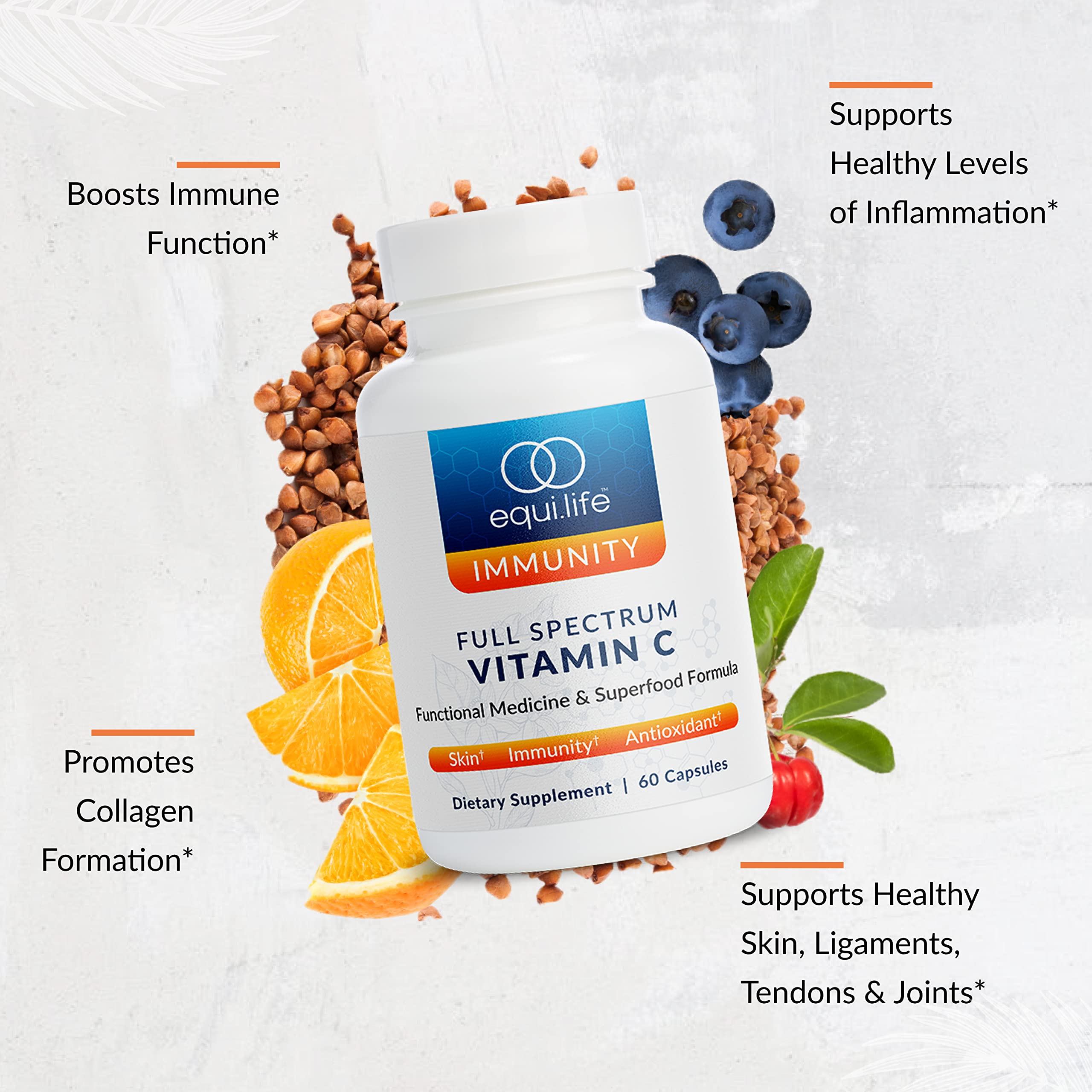 Equilife con acerola, vitamina C natural para apoyo diario.