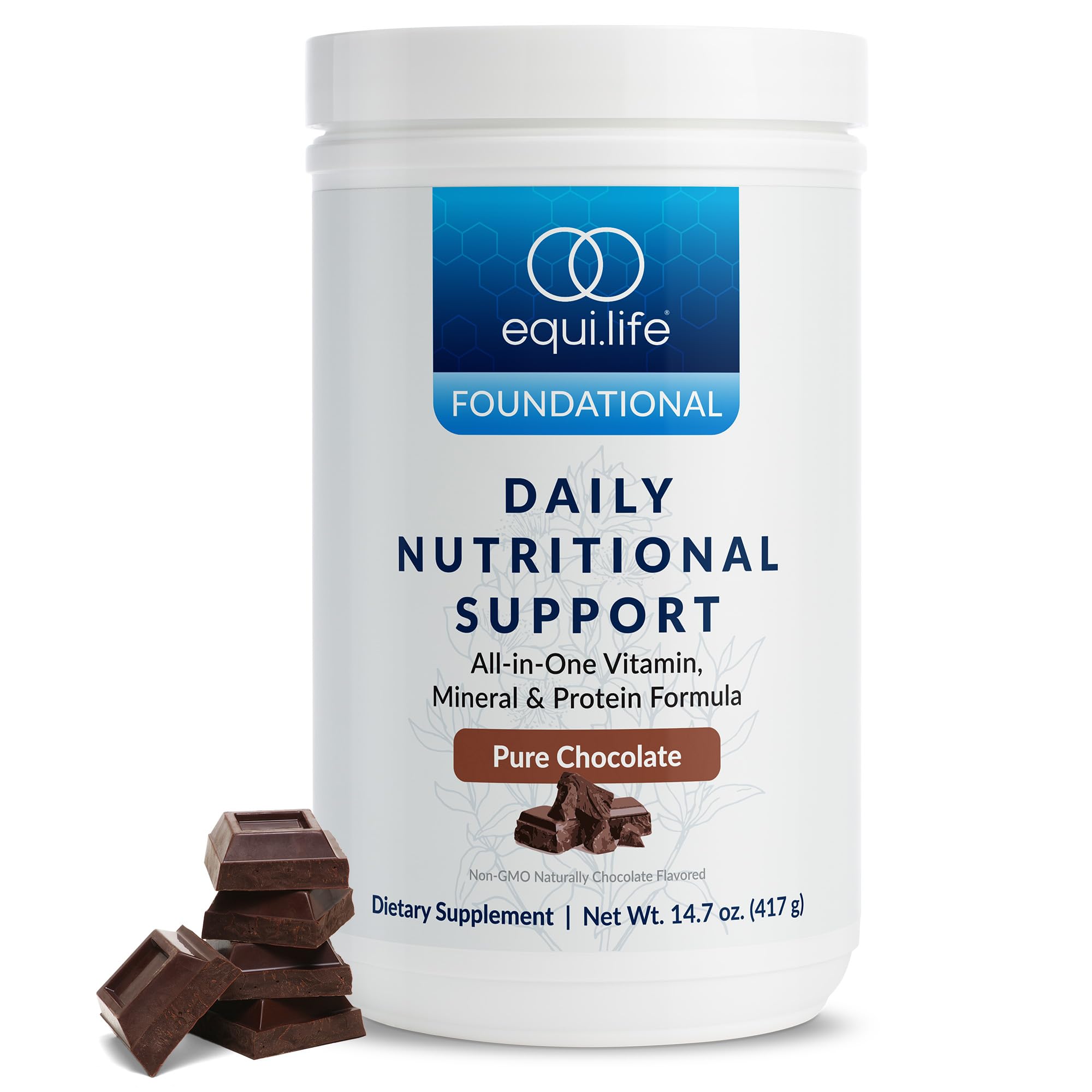 Equilife diario nutricional en bote, sustituto de comida para desayunos rápidos.