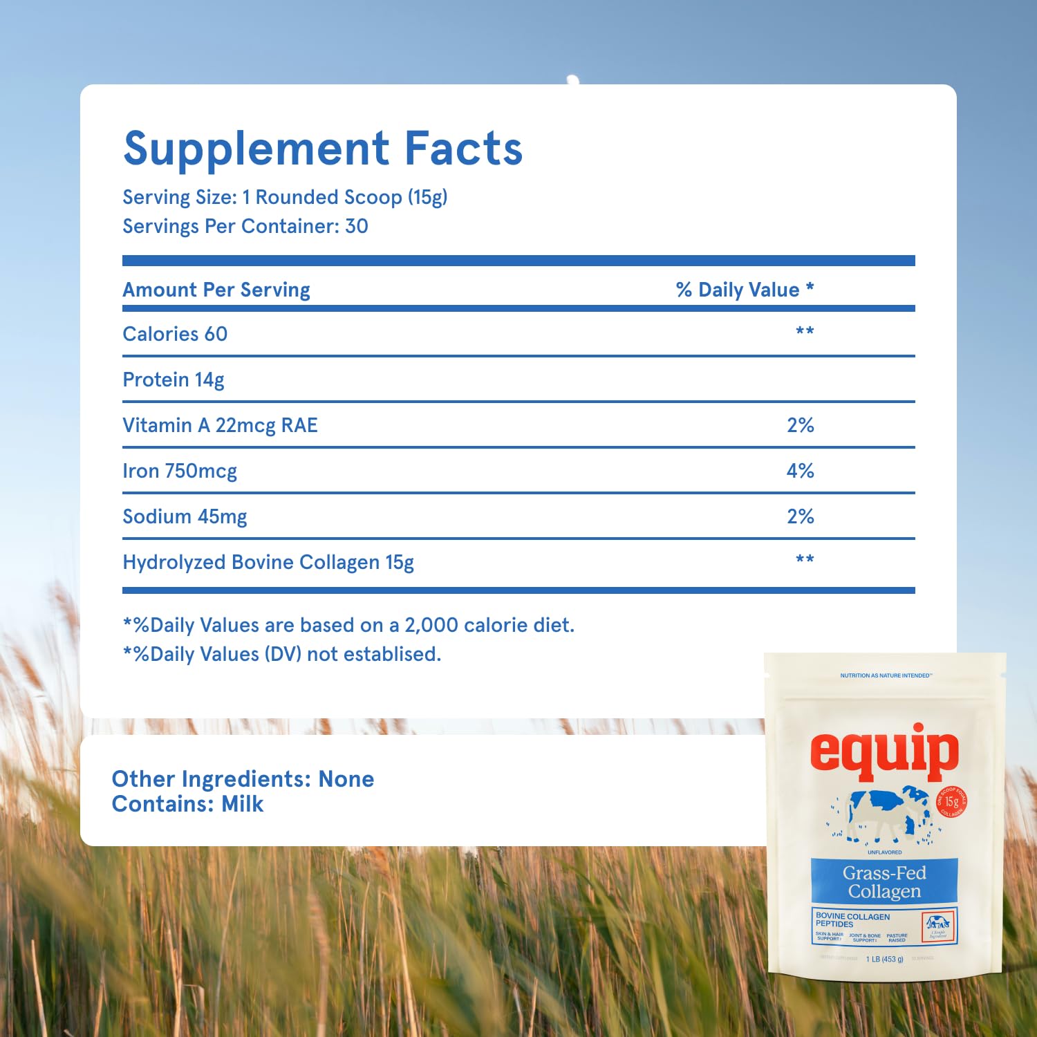 Colágeno Equip apto Paleo para regímenes alimentarios.