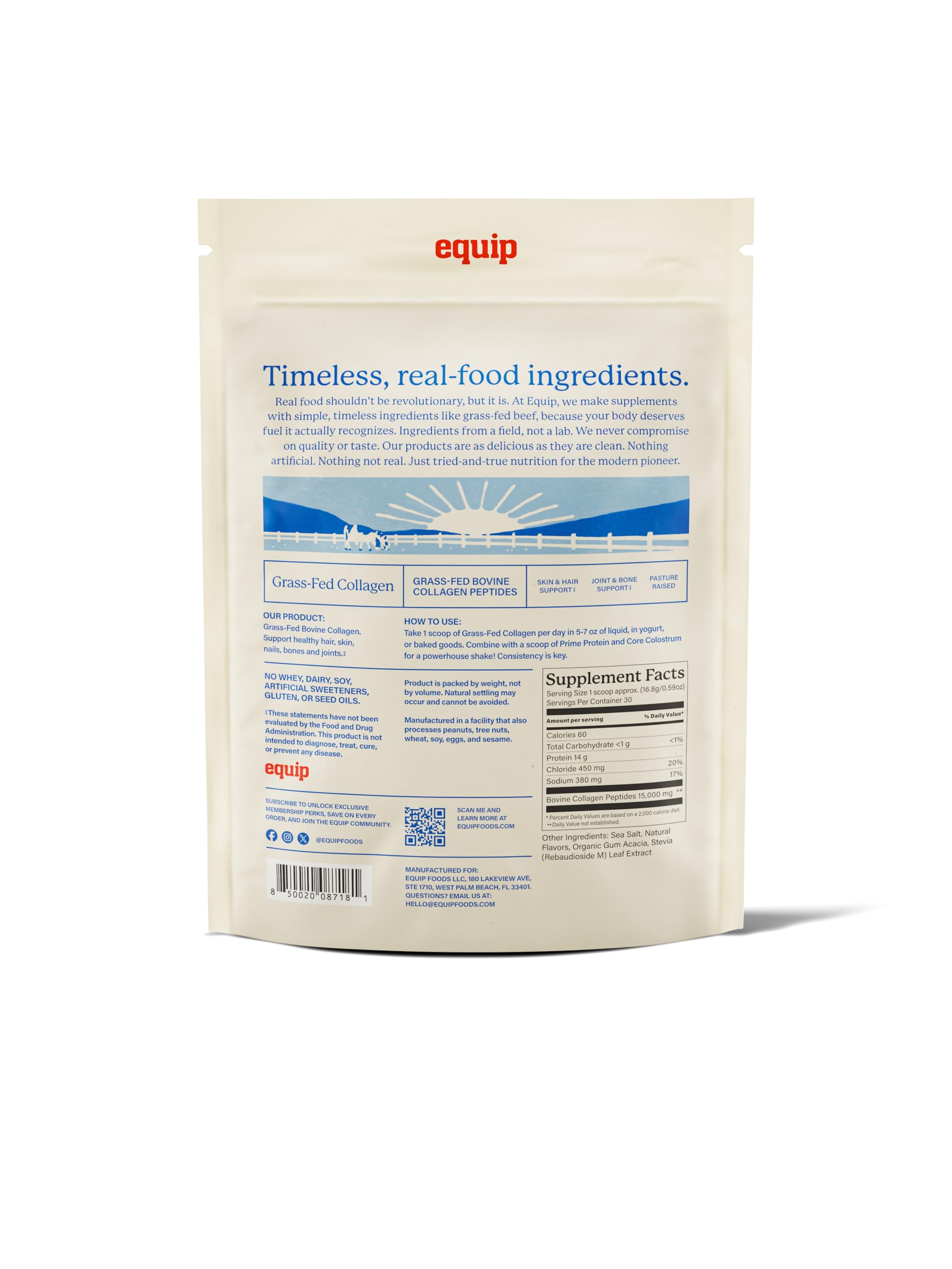 Equip Foods Colágeno vainilla, recetas rápidas para incorporar en la dieta