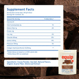 Equip Grass-Fed Collagen Powder chocolate mug — rich flavor to enjoy every day.