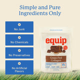 Equip Grass-Fed Collagen Powder vanilla latte — tasty flavor for daily routine.