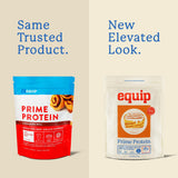 Cuchara de medición de Equip Prime Protein Powder para porciones precisas en entrenamientos.