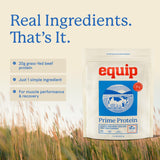 Equip Prime Protein Powder grass fed icon indicating third party tested quality