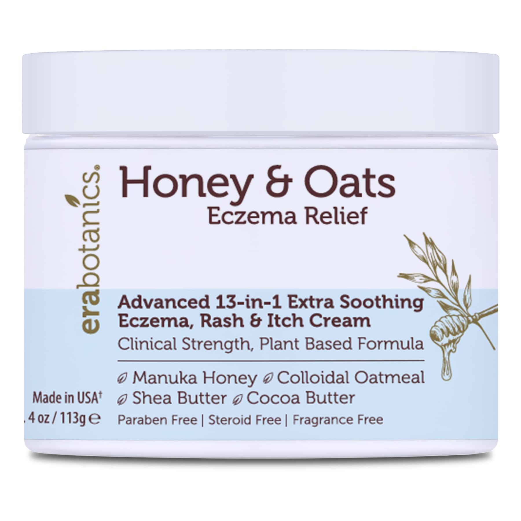 Era Organics crema eczema miel manuka, textura suave que hidrata la piel.