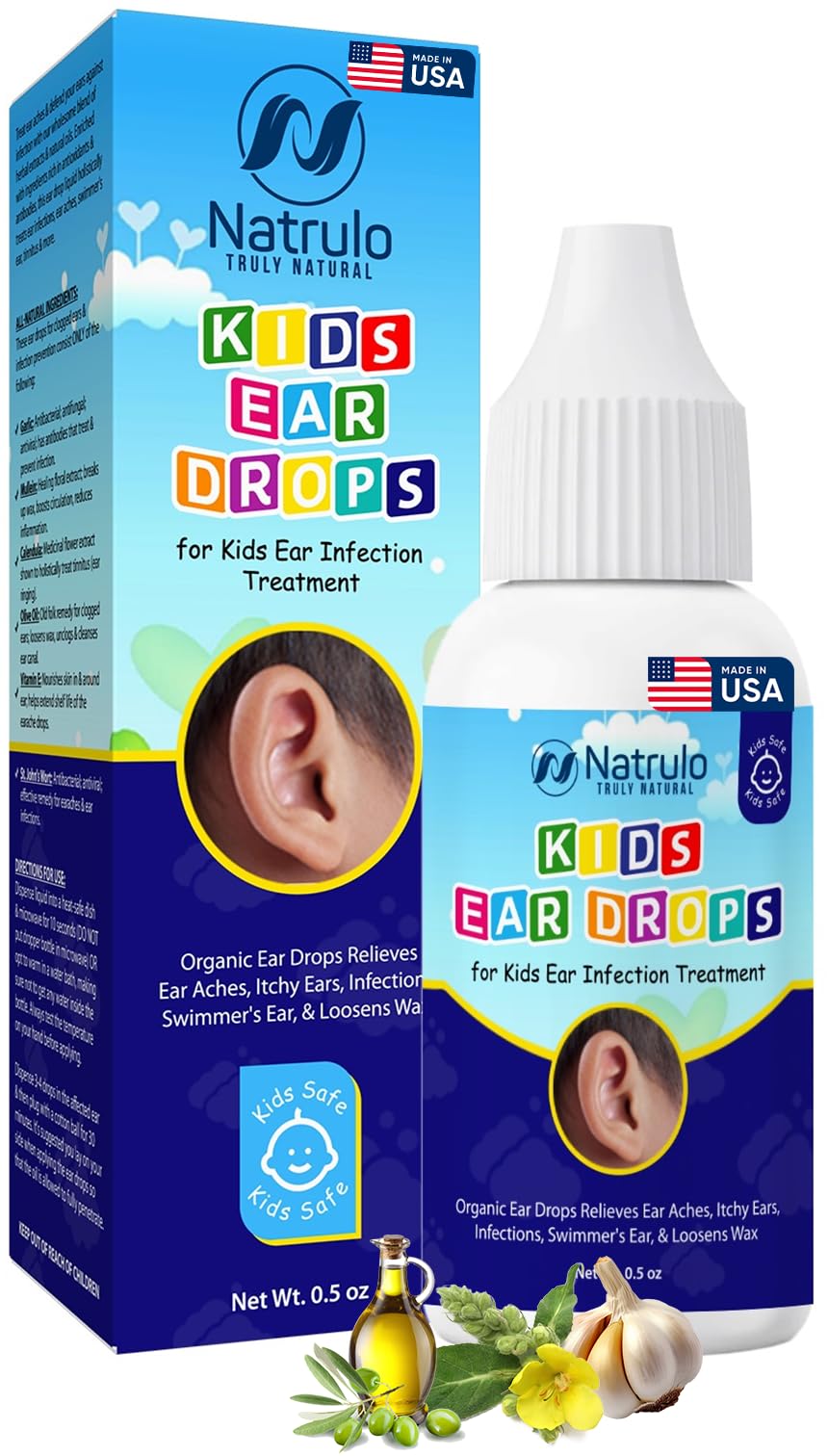 Gotas Natrulo de Erbaid en envase, cuidado suave para oídos infantiles.