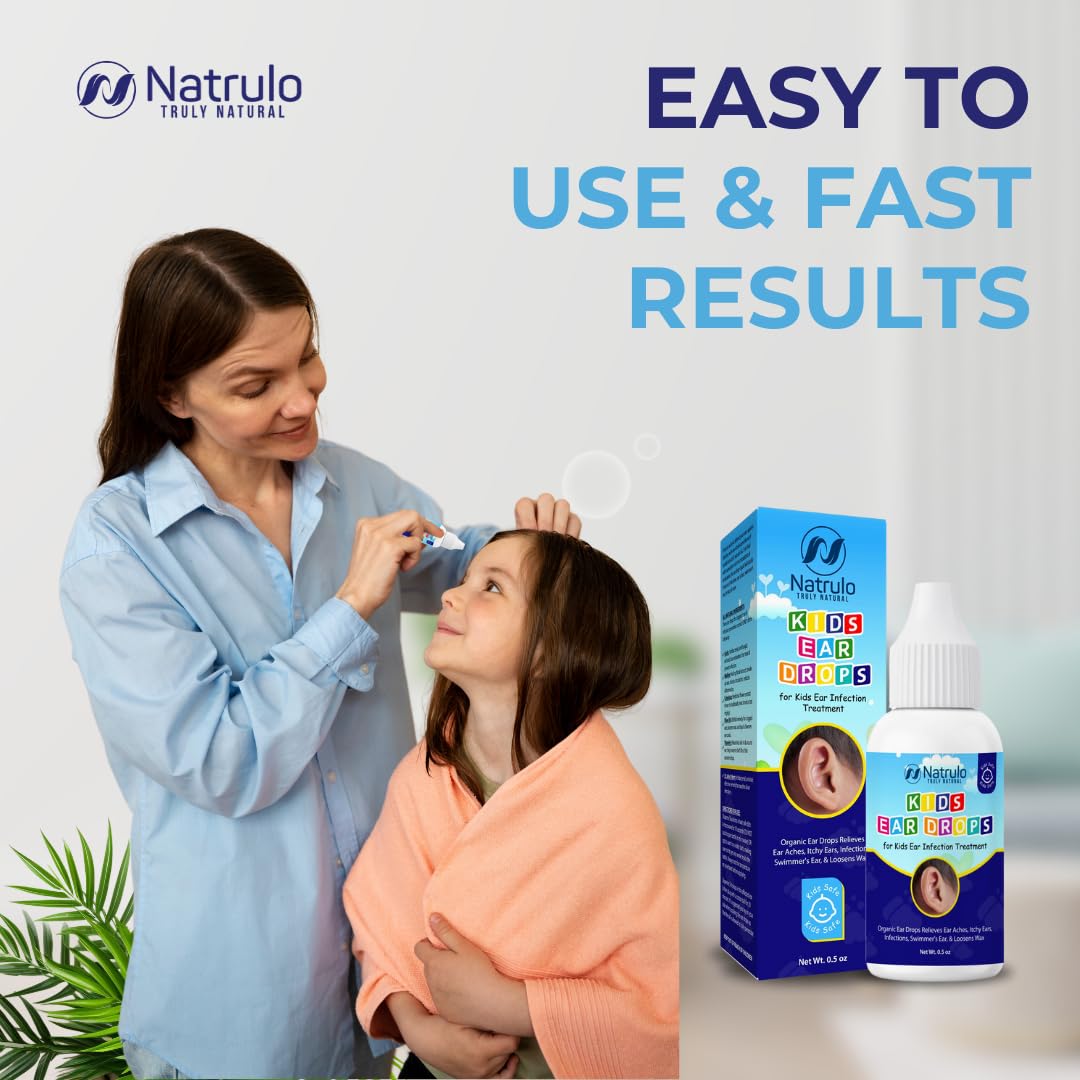 Mezcla herbal orgánica de Natrulo para cuidado suave de oídos.