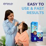 Mezcla herbal orgánica de Natrulo para cuidado suave de oídos.