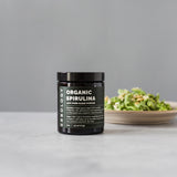 Erbology Spirulina etiqueta sostenible: empaque responsable para el medio ambiente