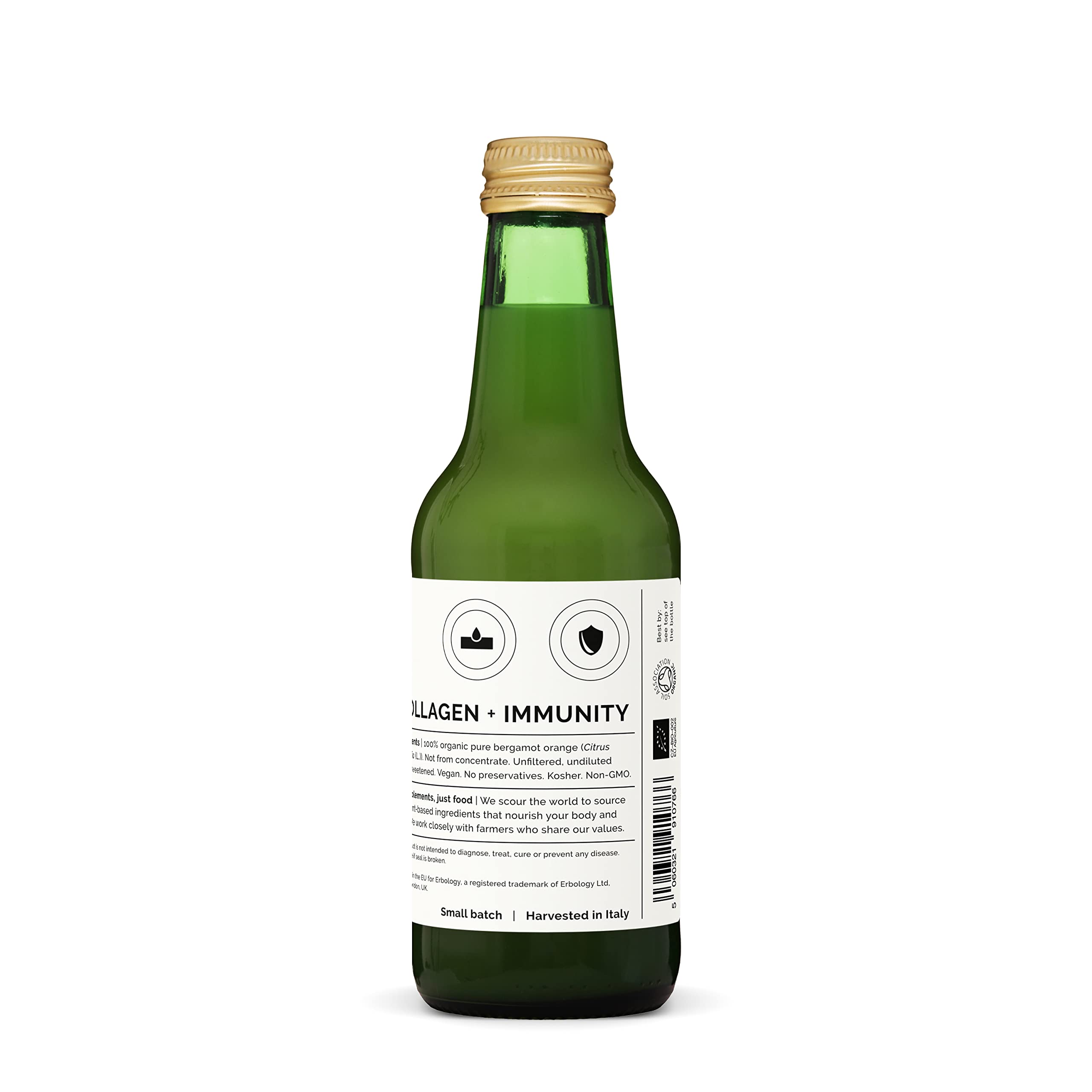 Zumo orgánico de bergamota Erbology: concentrado para disfrutar en recetas.